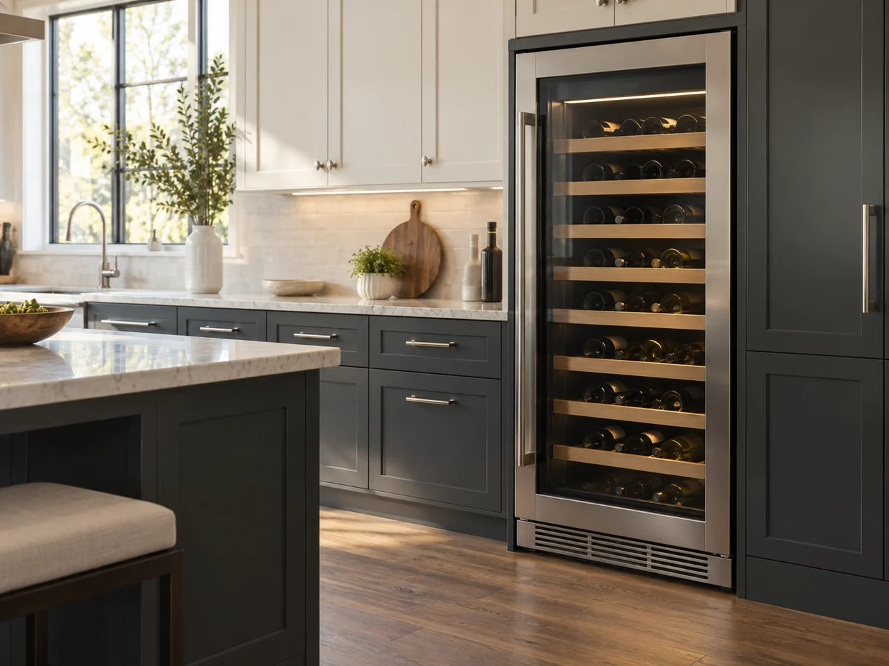 Illustration of a Monogram wine cooler