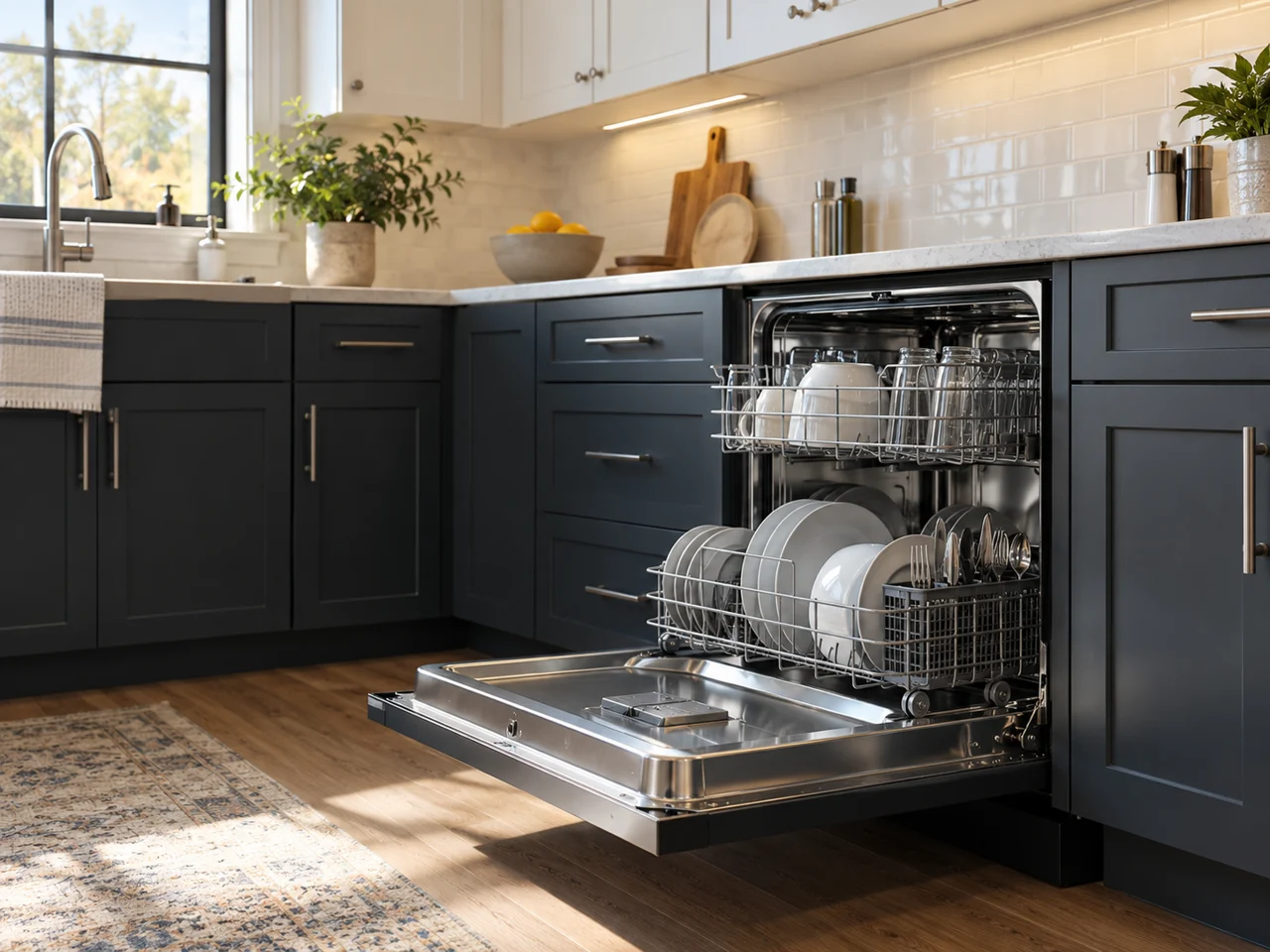 Illustration of a Monogram dishwasher