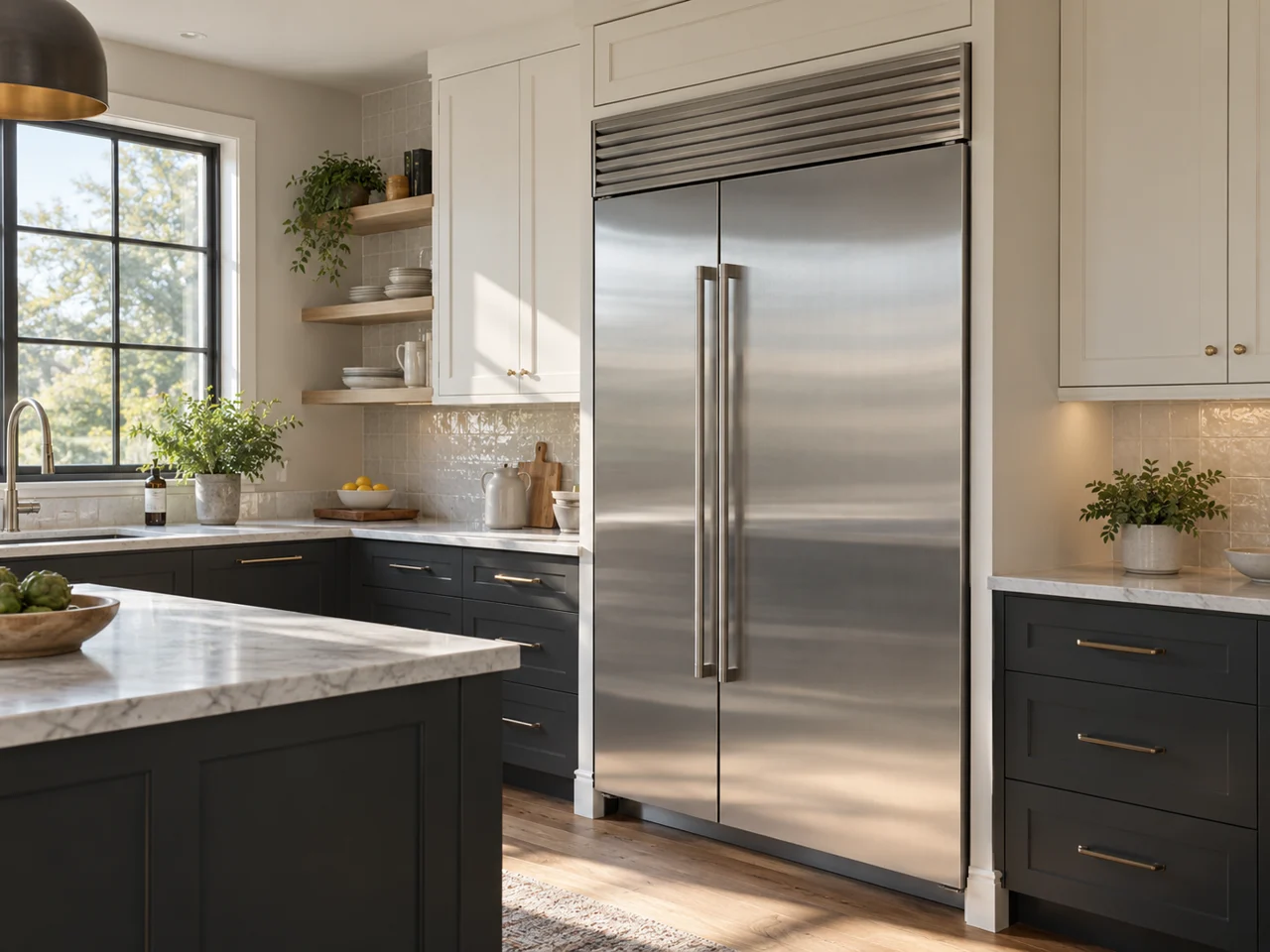 Illustration of a Monogram refrigerator