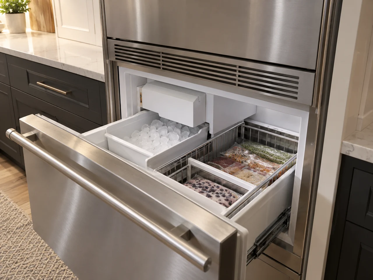 Illustration of Sub-Zero ice maker