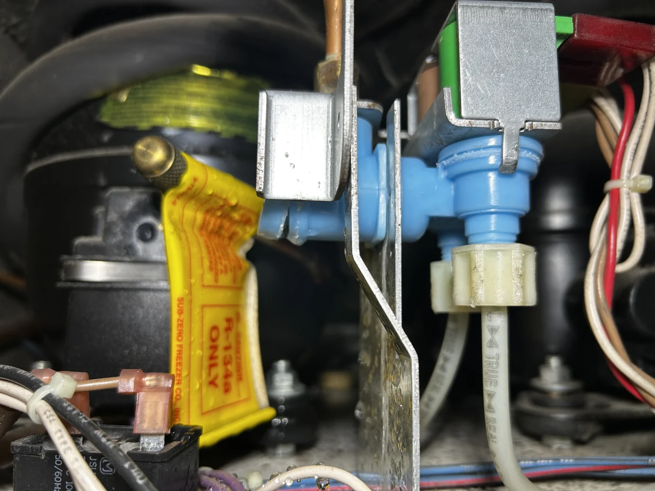 Refrigerator water valve from the owner’s work archive