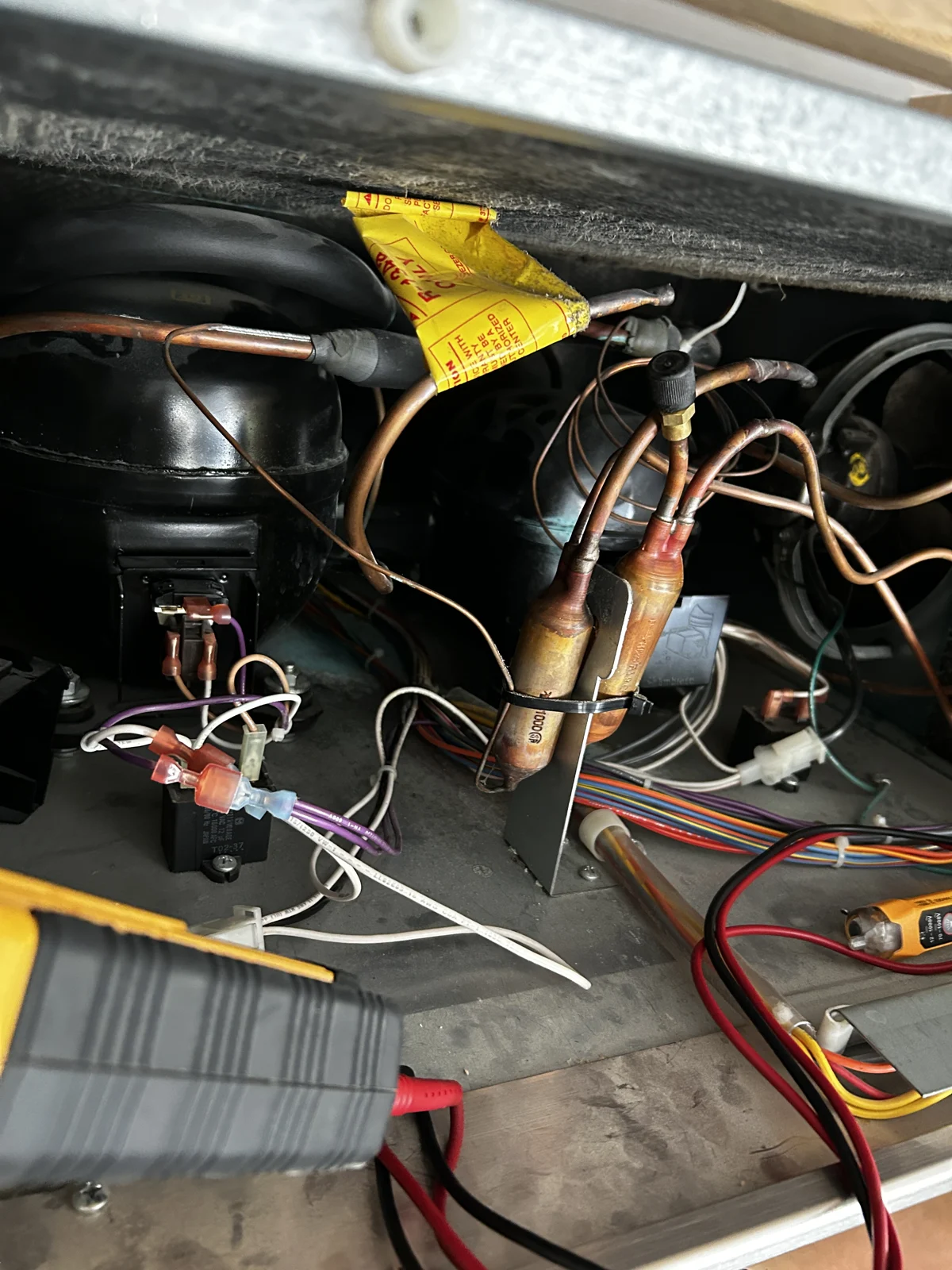 Refrigeration tubing from the owner’s work archive